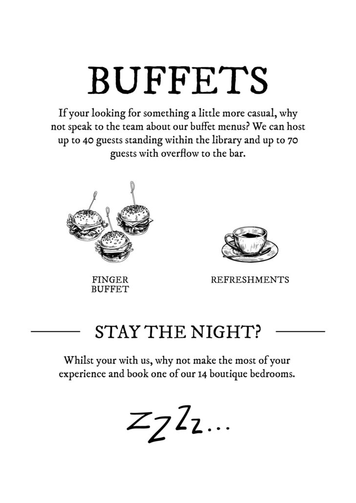 Buffets for casual occasions
